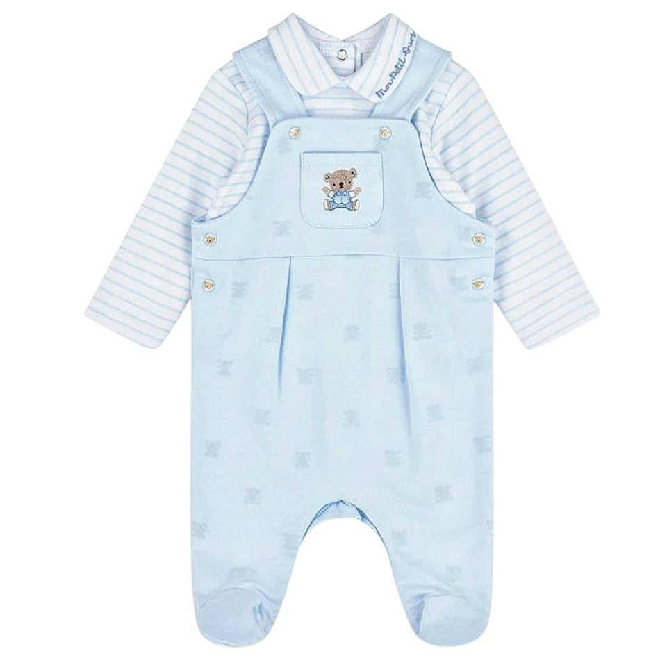 Baby Boys Teddy Dungaree Outfit