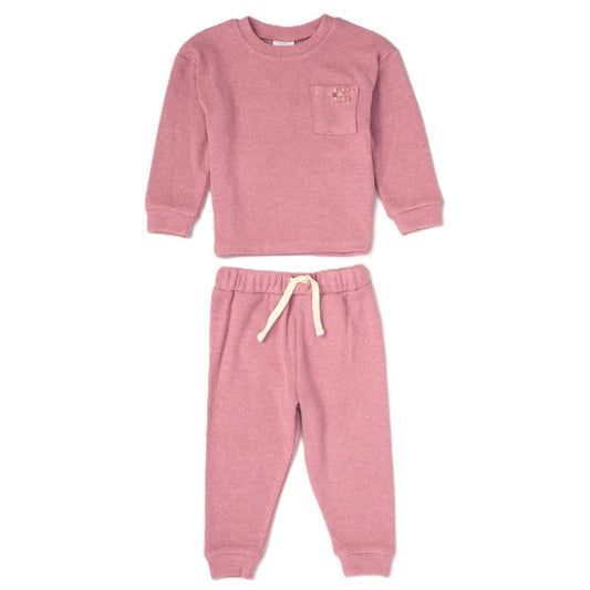 Girls Ribbed Lounge Outfit