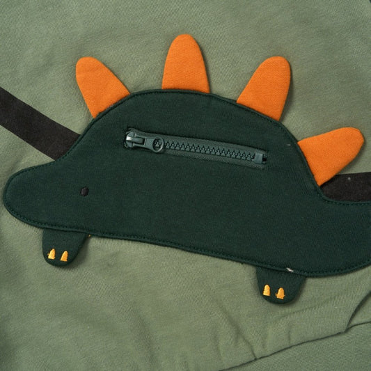 Baby Boys Dinosaur Cross Bag Appliqué Outfit