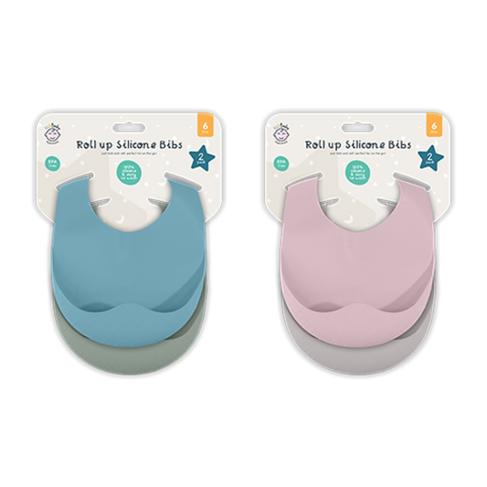 Roll Up Silicone Bibs