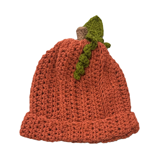 Hand Crocheted Pumpkin Hat