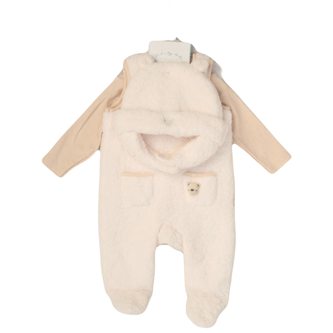 Baby Sherpa Dungaree Outfit