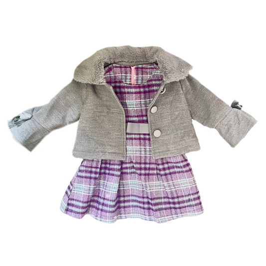 Girls Pinafore Dress & Coat