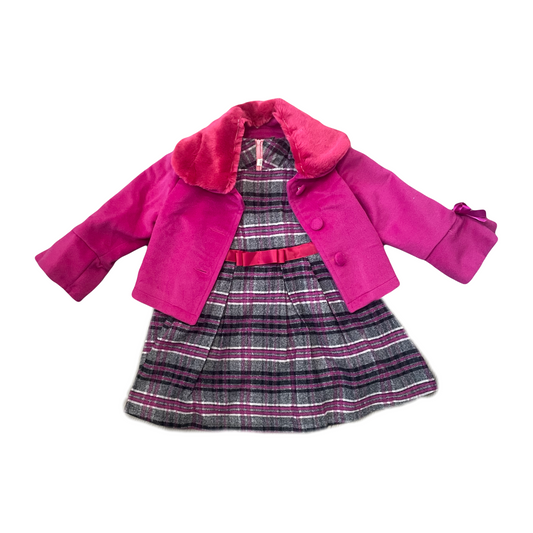 Girls Pinafore Dress & Coat