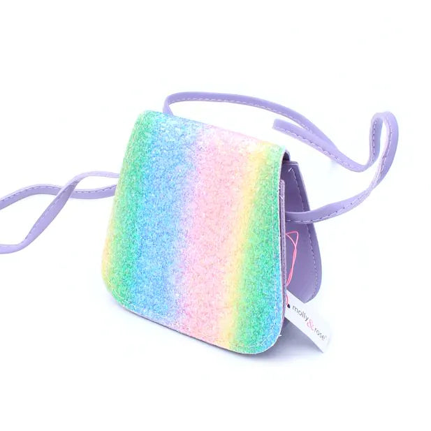 Rainbow Glitter Saddle Bag