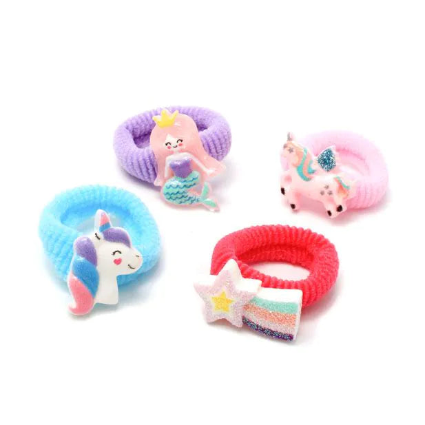 Set of 4 Unicorn & Mermaid Ponios