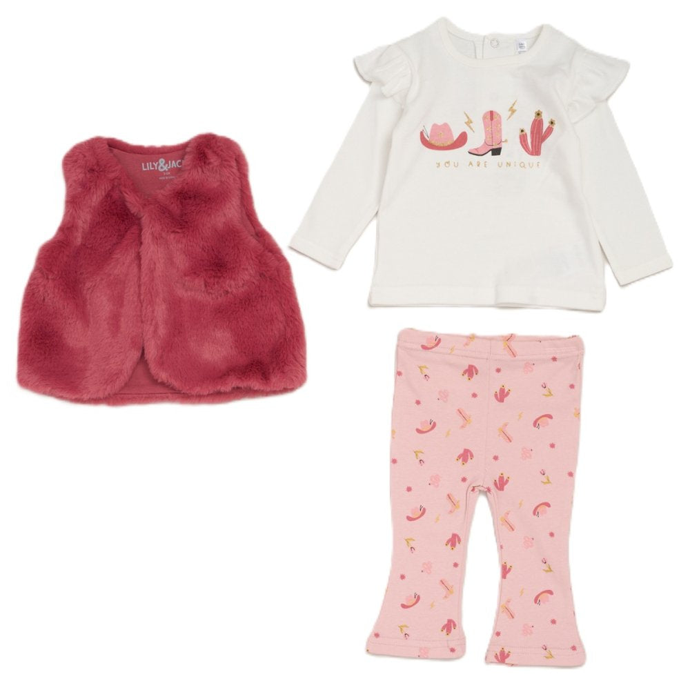 Girls Faux Fur Gilet Outfit