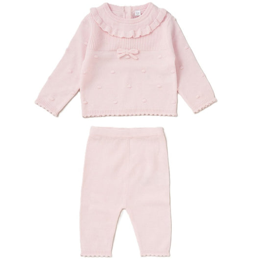 Baby Girls 2 Piece Knitted Outfit