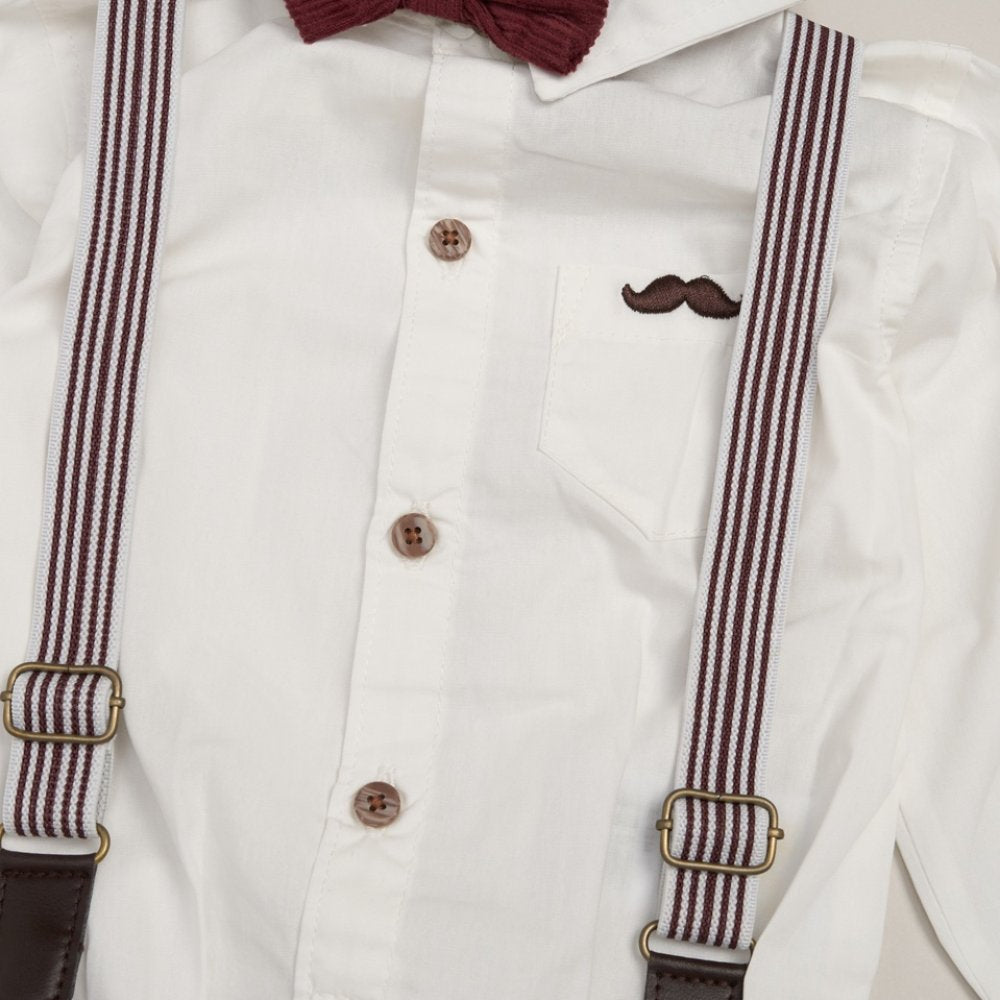 Baby Boys Bow Tie & Braces Outfit