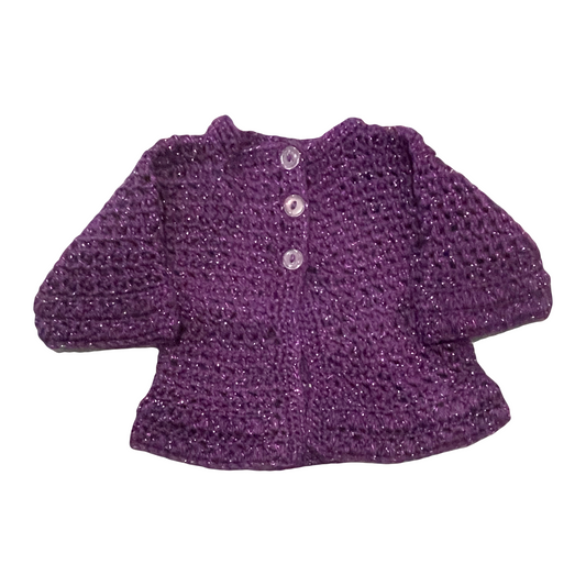 Hand Knitted Sparkly Cardigan
