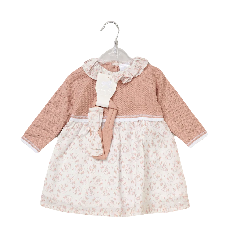 Baby Girls Knitted Dress & Headband