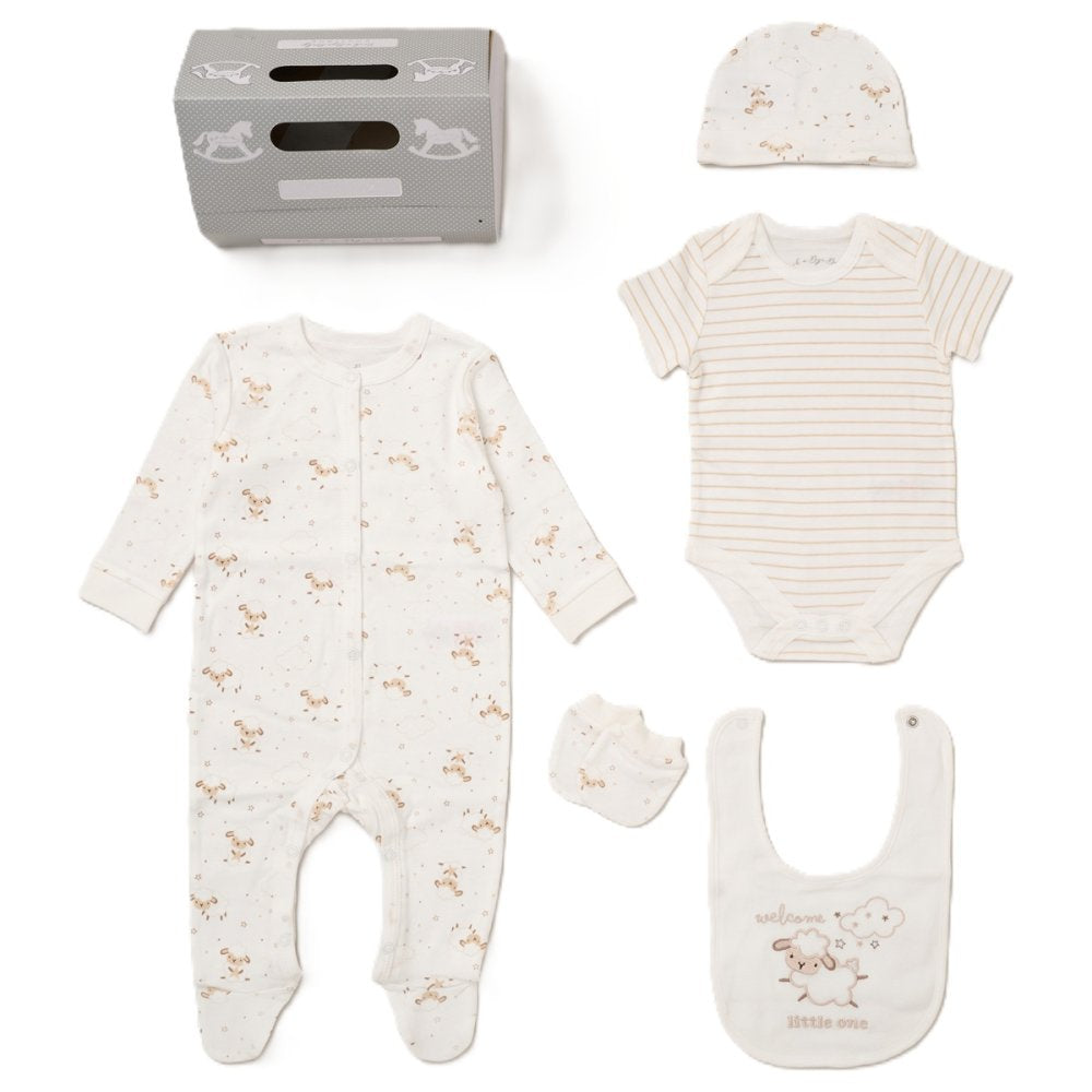 Baby Sheep 5 Piece Gift Set with Gift Box