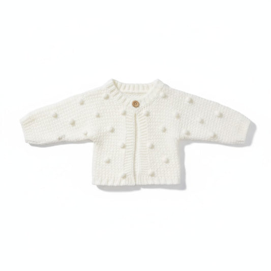 Baby Girls Chunky Popcorn Cardigan