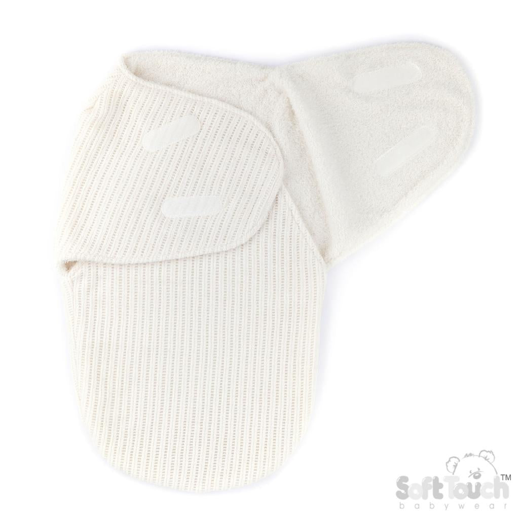 White Chenille Cellular Swaddle