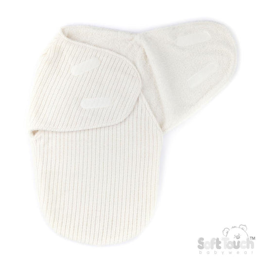 White Chenille Cellular Swaddle