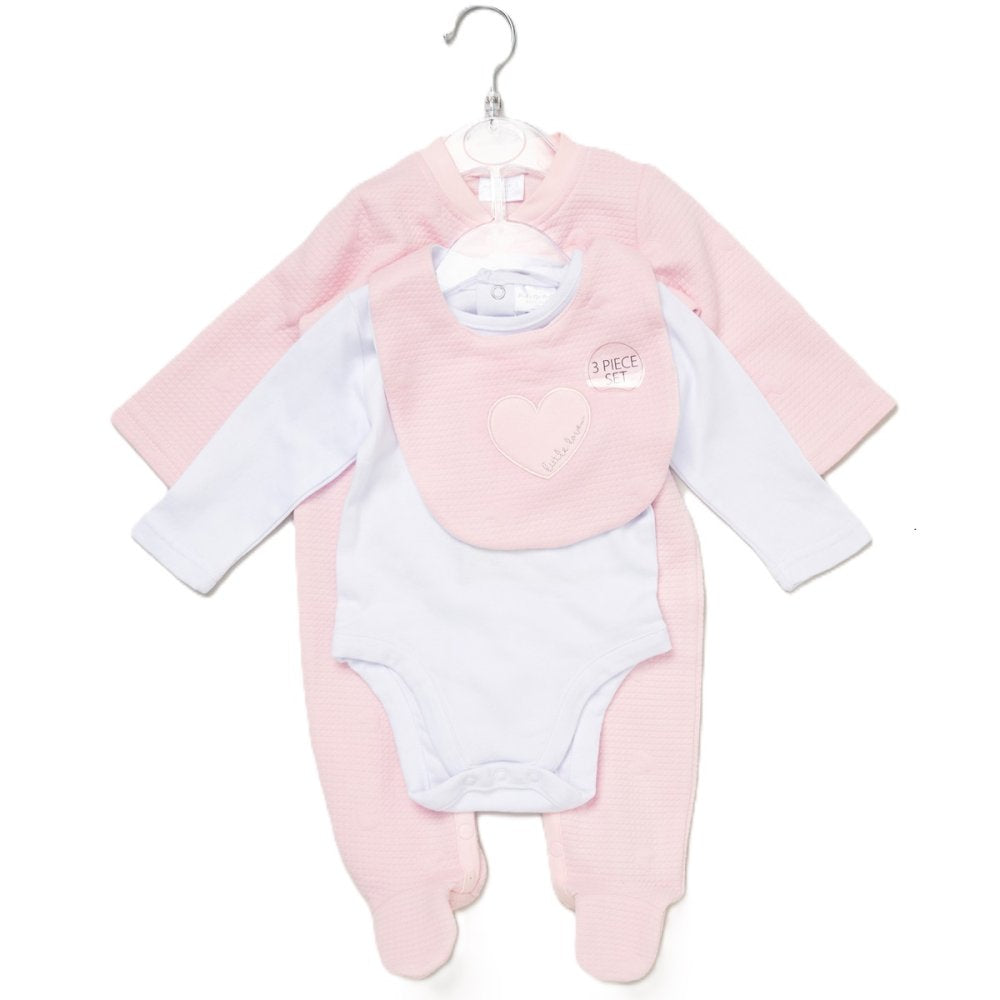 Baby Girls Quilted 3 Piece Gift Set