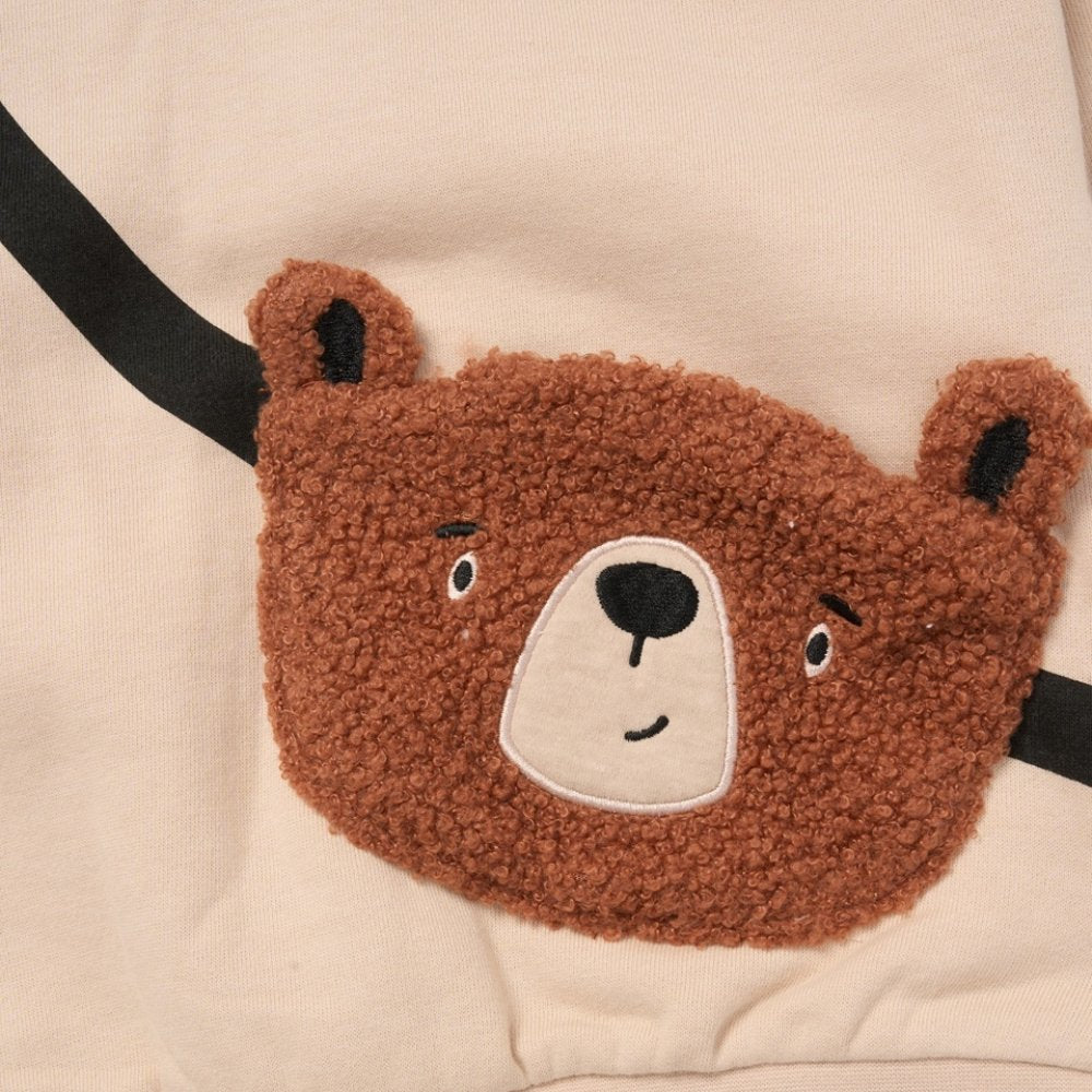 Baby Boys Bear Cross Bag Appliqué Outfit