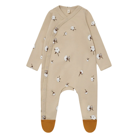 Baby Organic Cotton Flower Sleepsuit