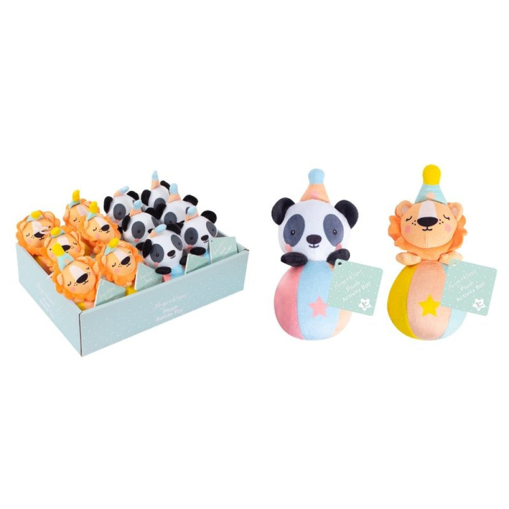 Plush Activity Ball with Rattle