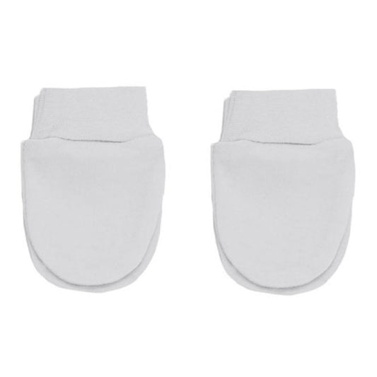 White Single Pair of Anti-Scratch Mittens