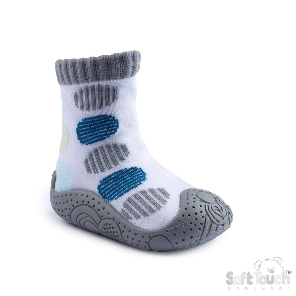 Baby Boys Rubber Soled Socks