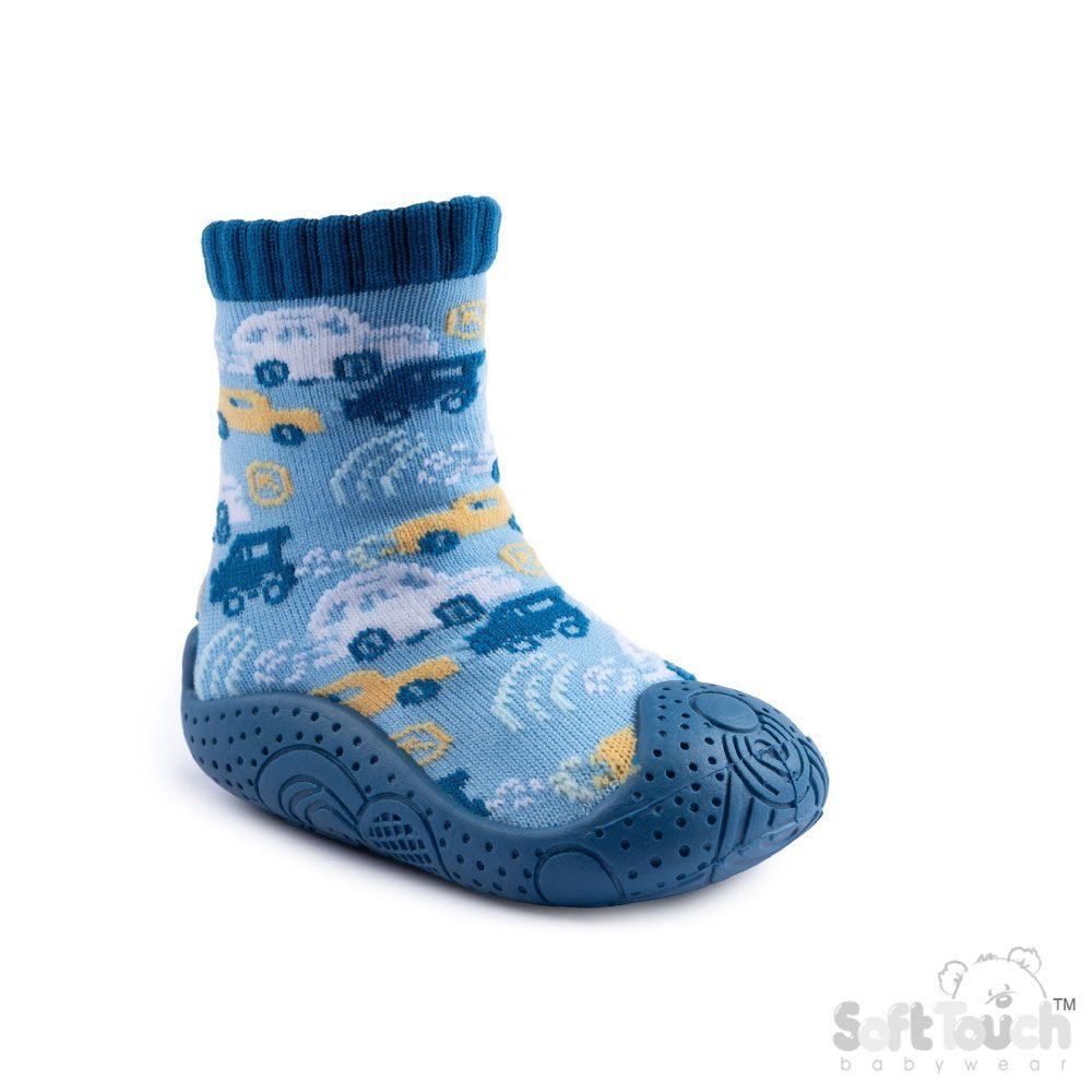 Baby Boys Rubber Soled Socks