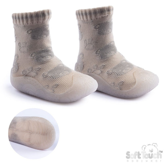 Baby Bear Rubber Soled Socks