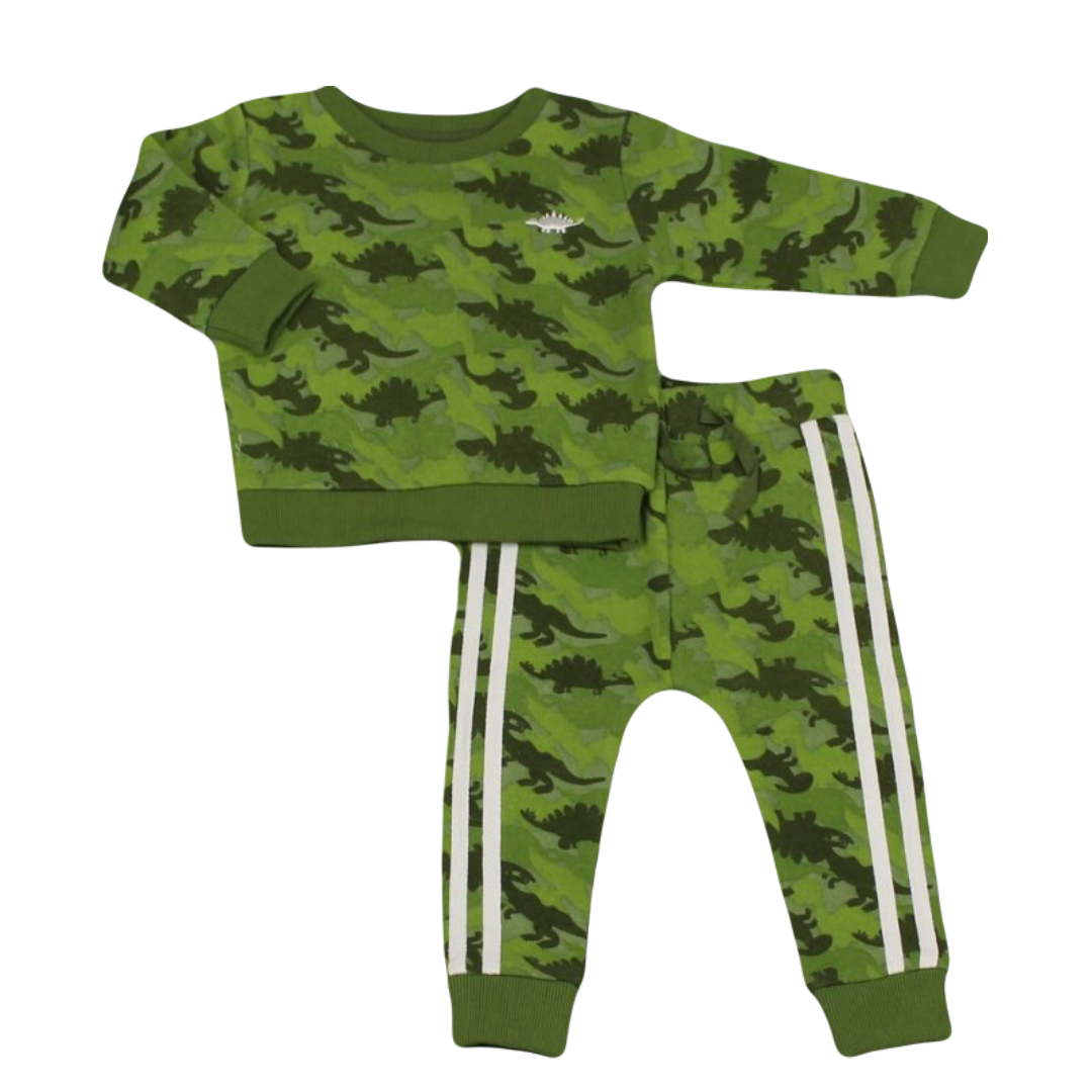 Baby Boys Dinosaur Camo Jog Suit