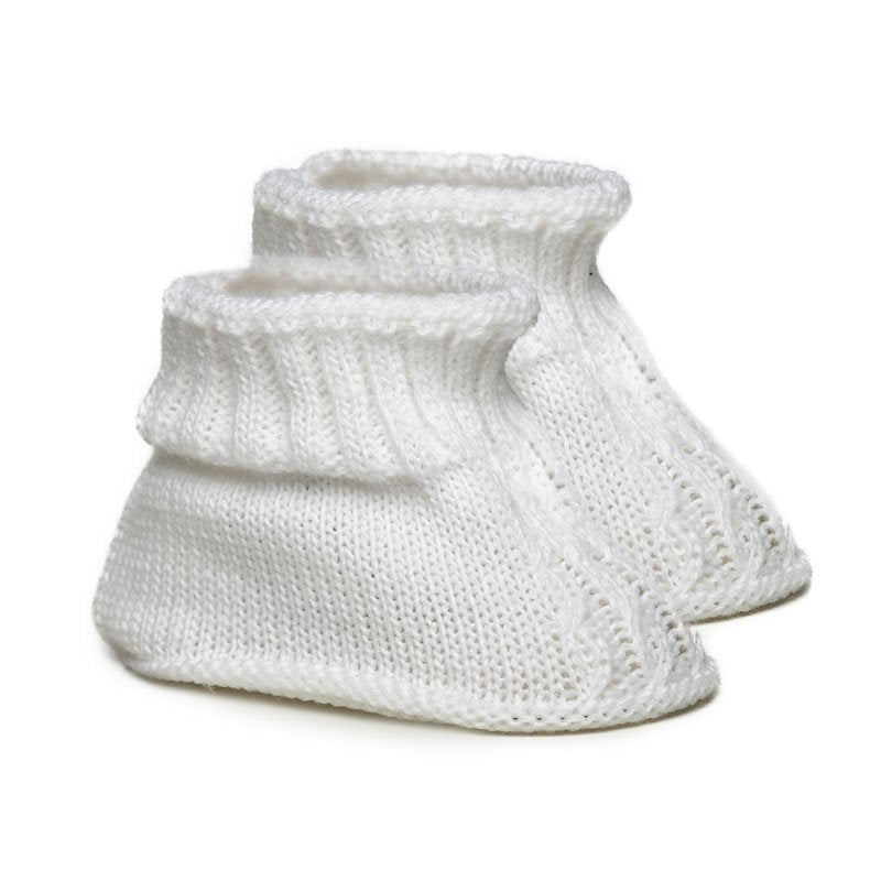 White Baby Booties