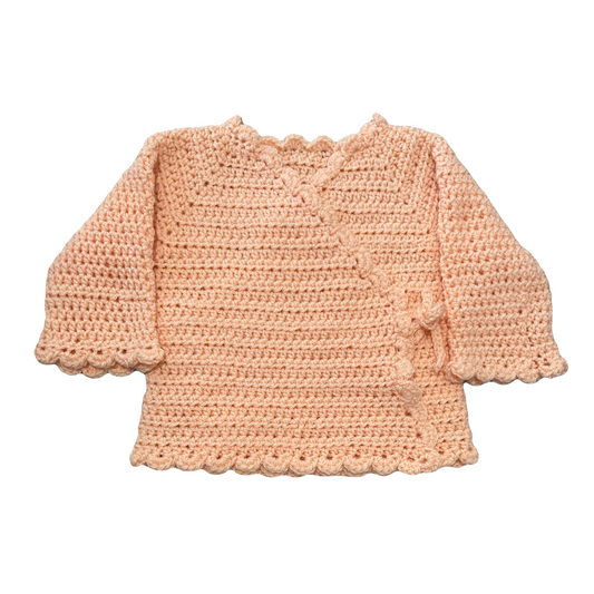 Hand Crocheted Wrap Cardigan