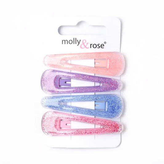 4 Covered Glitter Hair Sleepies