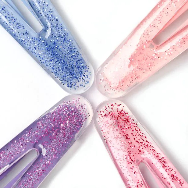 4 Covered Glitter Hair Sleepies