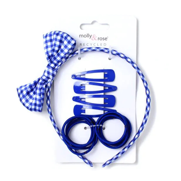 Royal Blue School Hair Set