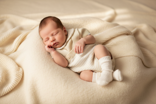 Baby Marshall Knitted Romper Outfit