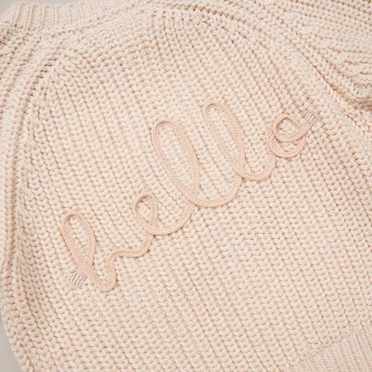 Baby Hello Embroidered Cardigan