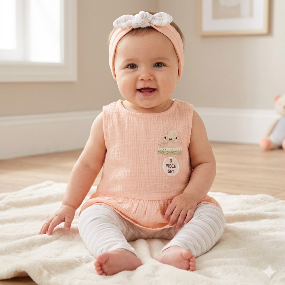 Baby Girls Watermelon Outfit