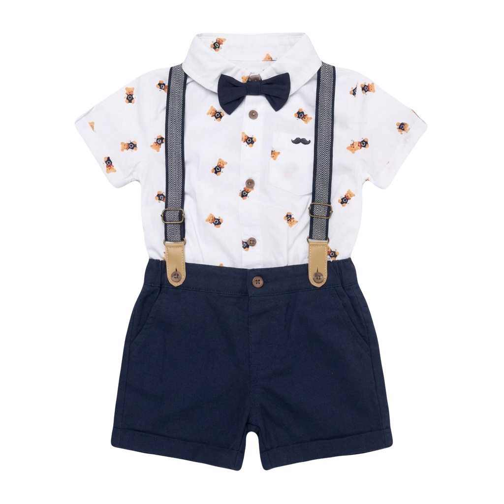 Baby Boys Braces & Bow Tie Outfit