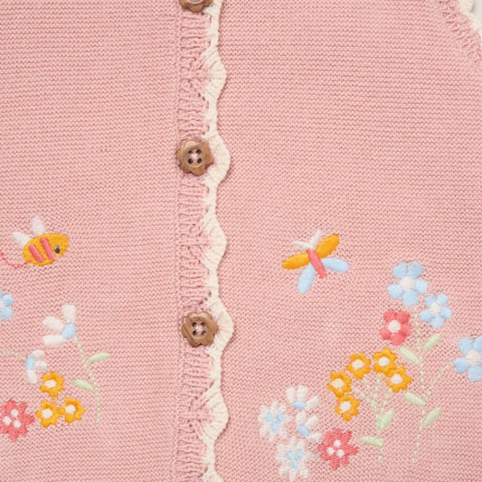 Baby Girls Floral Crochet Top & Shorts Outfit