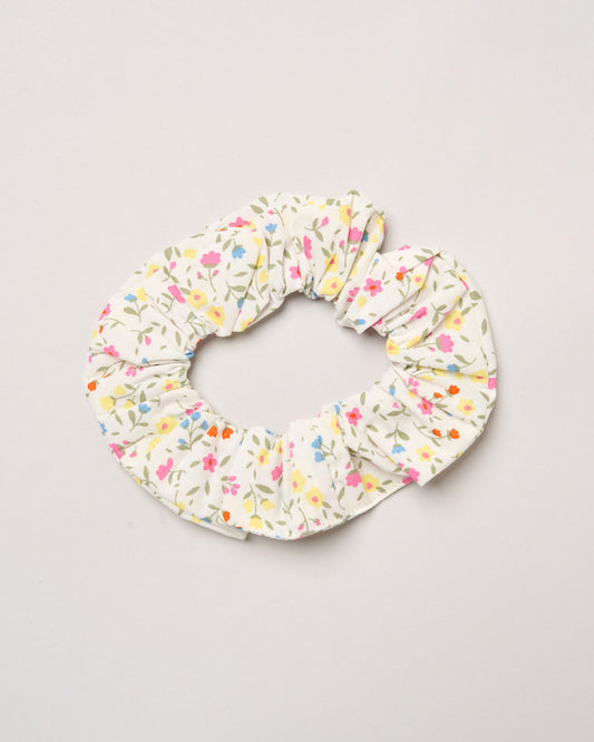 Girls Smocked Floral Dress & Scrunchie