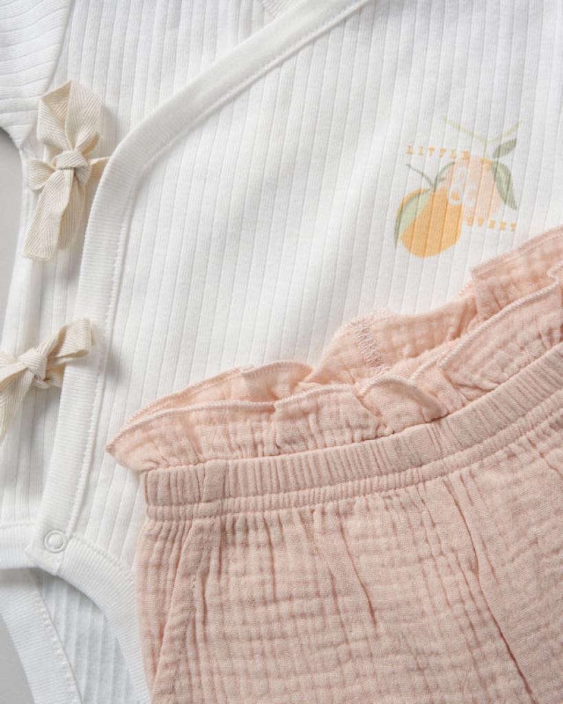 Baby Girls Organic Muslin Outfit