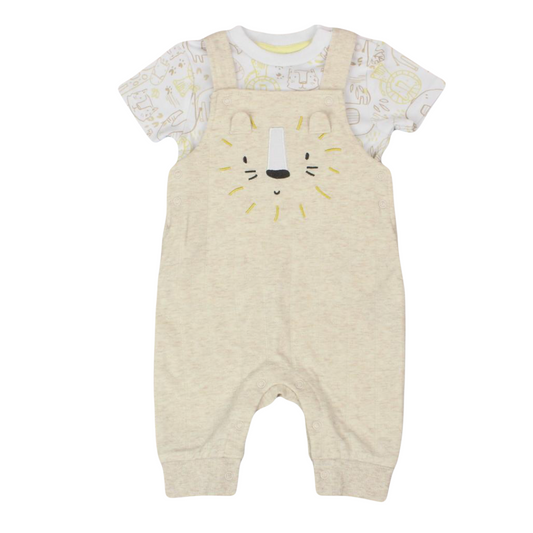 Baby Boys Lion Dungaree Outfit