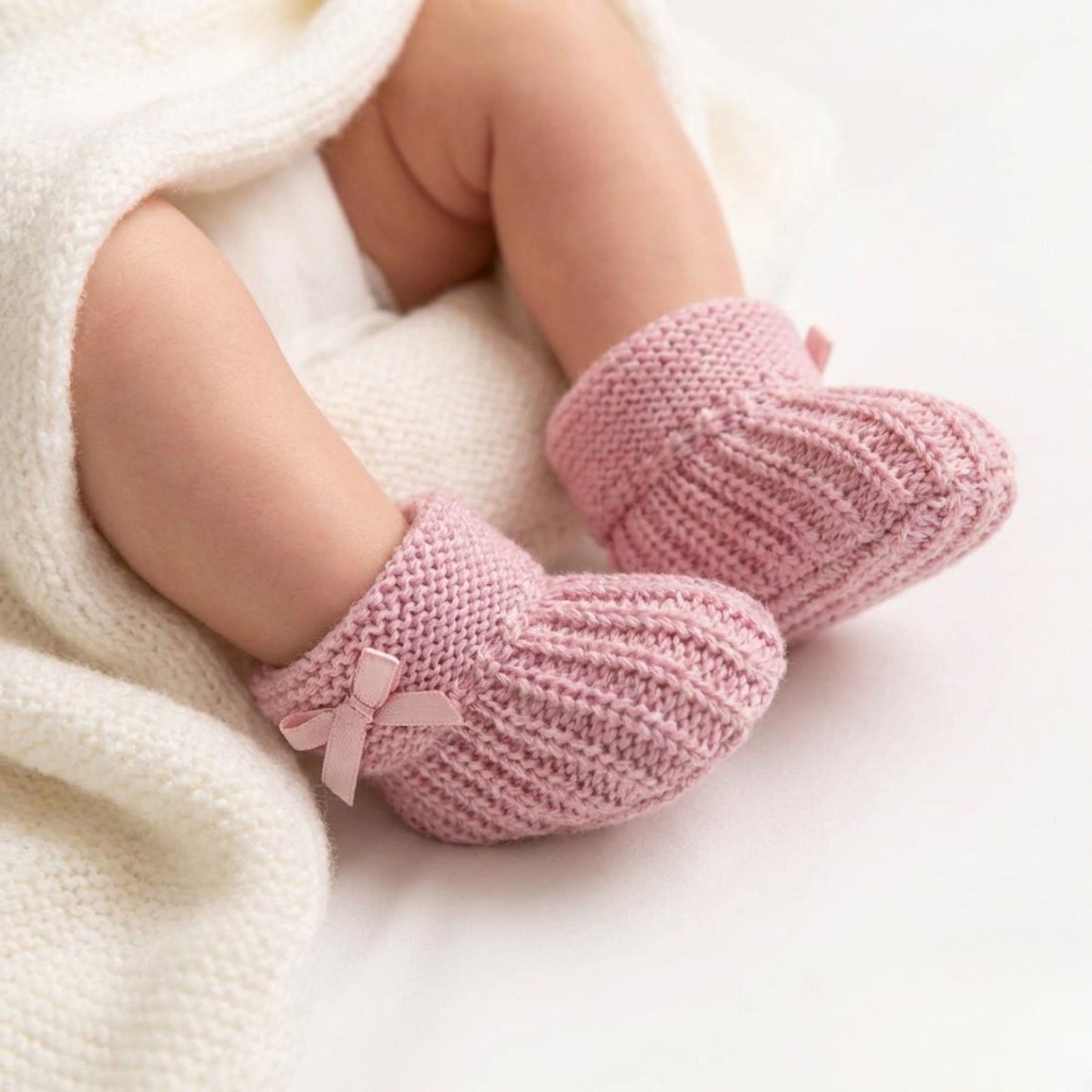 Dusky Pink Booties