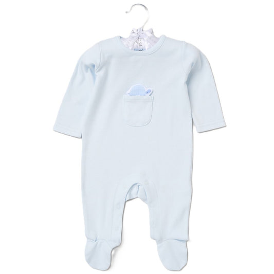 Baby Boys Turtle Appliqué Sleepsuit