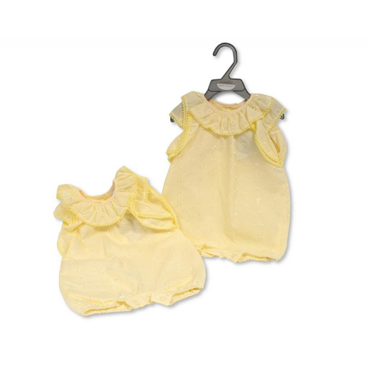 Baby Girls Broderie Anglaise Romper