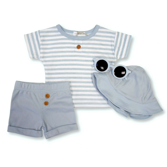 Baby Boys Outfit with Hat & Sunglasses