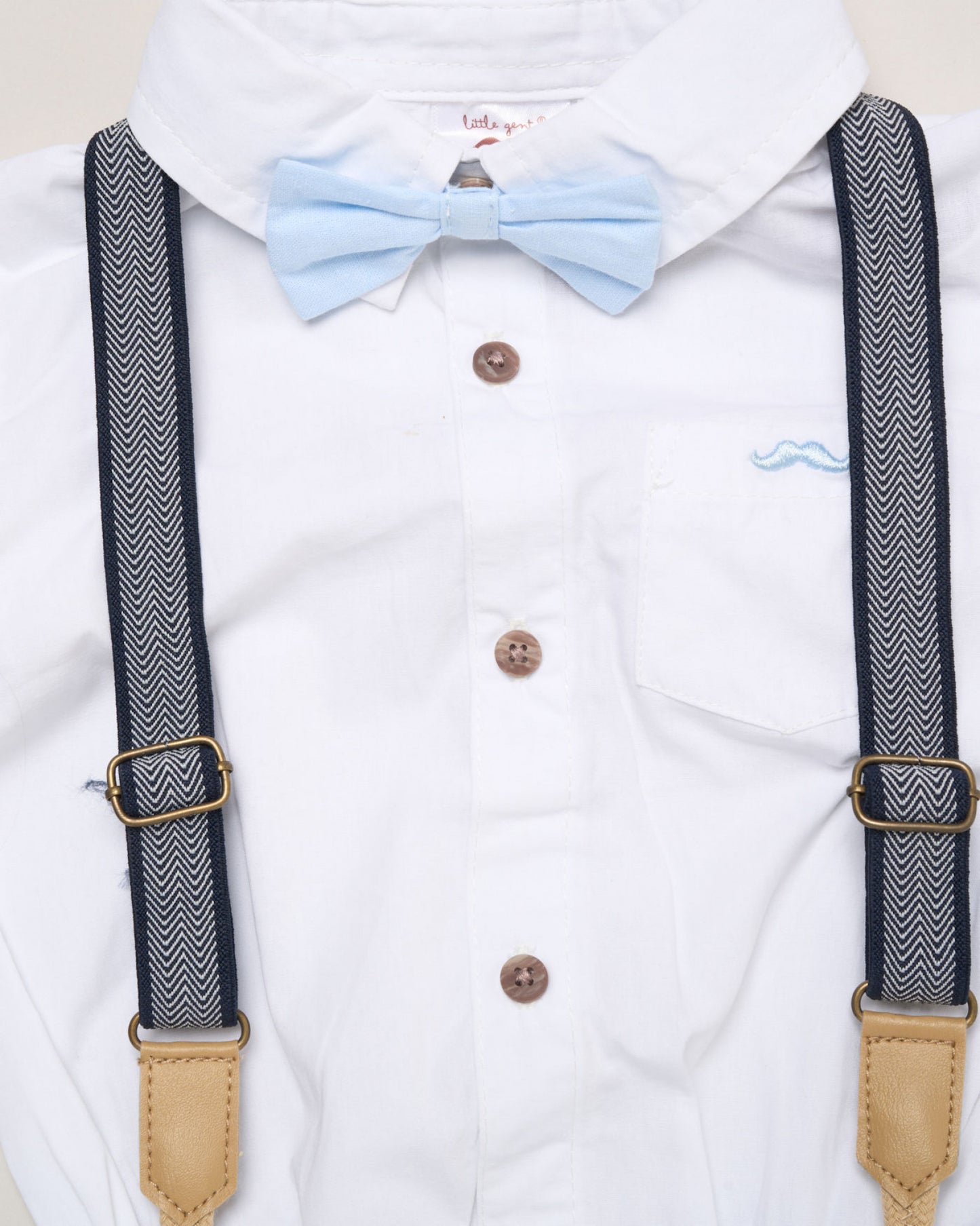 Baby Boys Bow Tie & Braces Outfit