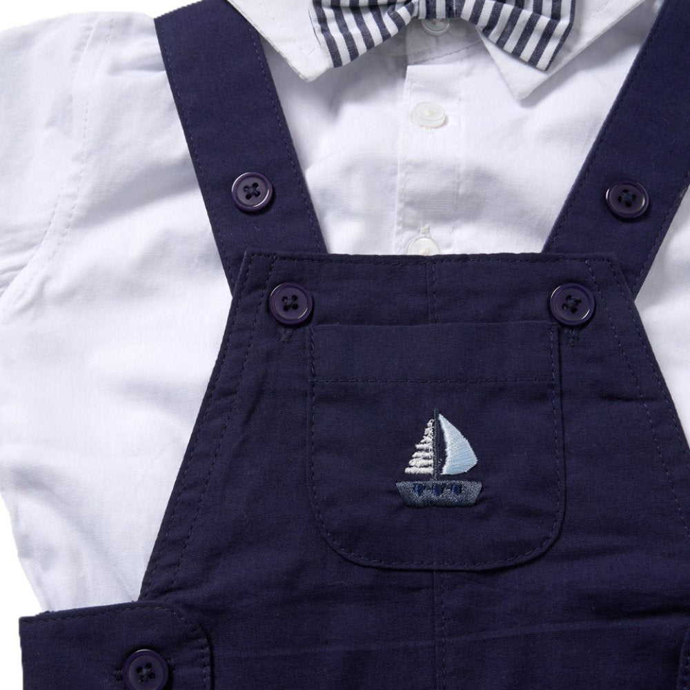 Baby Boys Sailor Dungaree Outfit