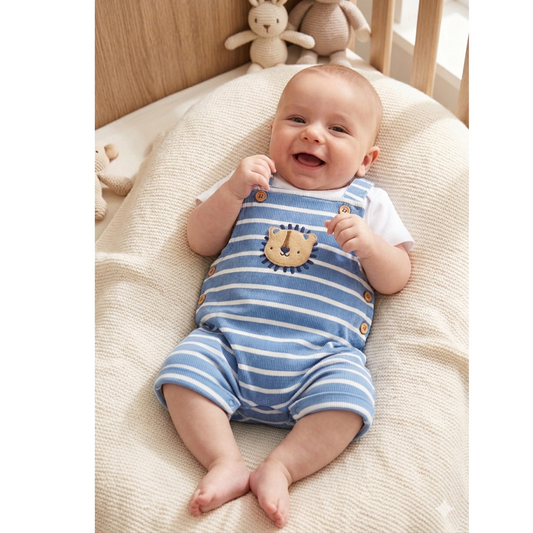 Baby Boys Lion Dungaree Outfit
