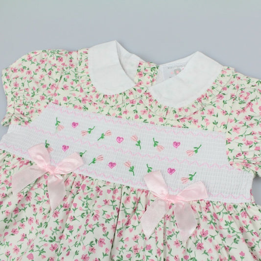 Baby Girls Lined Smock Dress