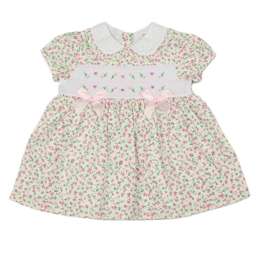Baby Girls Lined Smock Dress